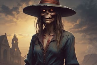 design scary fantasy characters for games and stories
