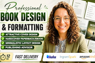 book interior, ebook formatting paperback kindle formatting ebook layout design