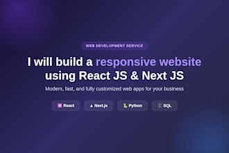 develop a modern web app with react nextjs and typescript