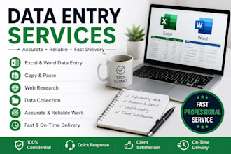 do accurate data entry and data processing