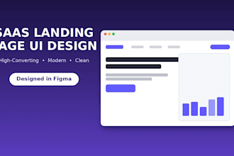 design a high converting saas landing page design