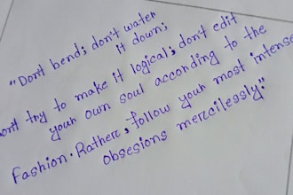 do professional handwriting note