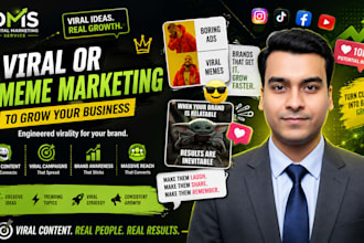 do viral or meme marketing to grow your business or brand awareness consistently