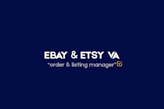 be your ebay and etsy virtual assistant for listings