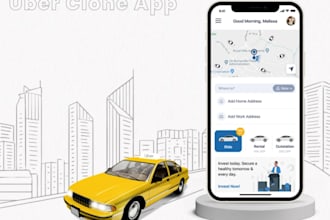 develop clone uber app, ride app, taxi uber app