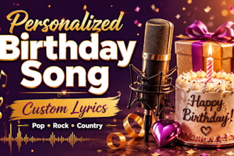 create a personalized birthday song with custom lyrics
