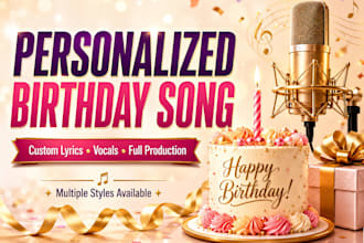 create a personalized birthday song with custom lyrics