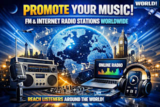 promote your music fm and internet radio stations worldwide