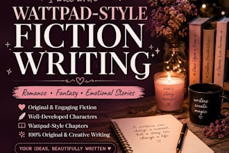 write wattpad style fiction chapters