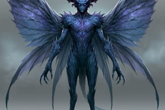 draw creature and monster design with great details