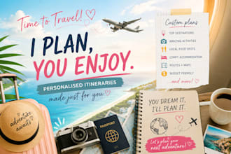 create a personalised travel itinerary