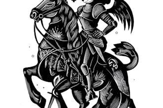 make detailed dark art vintage with engraving style