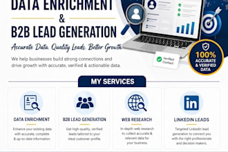 do data enrichment, targeted b2b and linkedin leads