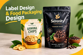 label design, food packaging design, packaging and ai packaging mylar bag