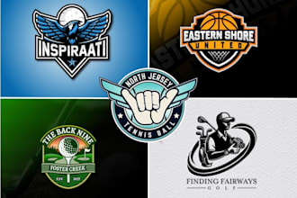 make custom sports logo, esports badge, and athletic team branding