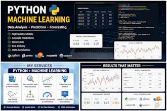 develop python ml models for data analysis and prediction