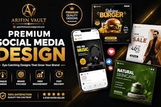 design premium social media posts and ads for your brand