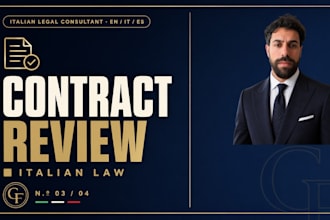 review your contract under italian law