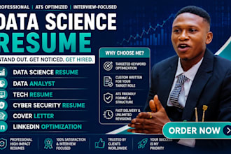 craft data science resume, tech resume, cybersecurity resume and resume writing