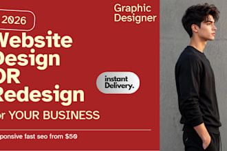 design professional responsive business website for you