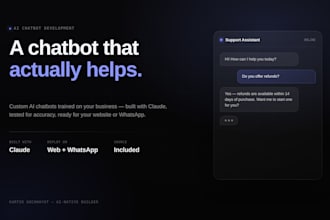 build a custom ai chatbot for your website using claude
