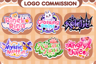 create cute cartoon character and mascot logo design for your