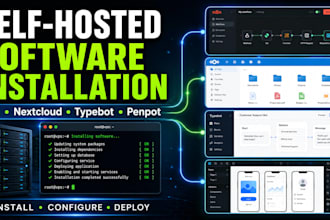 install and configure n8n, nextcloud, typebot and open source apps