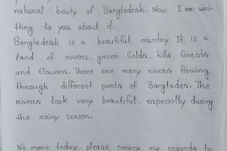 write neat and beautiful handwritten in bangla and english