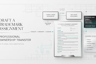 draft a professional trademark assignment agreement as a US attorney