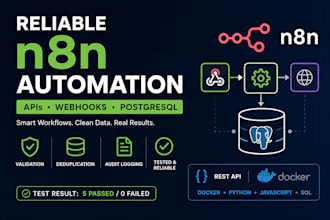 build n8n automation workflows and API integrations