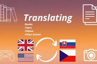 translate text, book, video or even a game