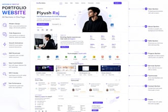 build a modern responsive portfolio website