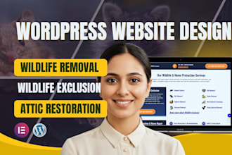 design a wildlife removal, wildlife exclusion and attic restoration website