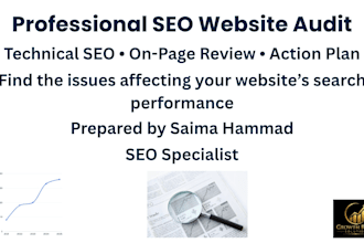 do a complete SEO website audit with an action plan
