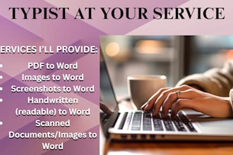 provide fast typing and retyping scanned documents services
