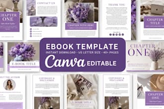 design canva ebook, workbook design, lead magnet ebook formatting and freebies