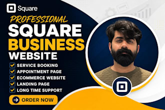 build business square website design or square online store