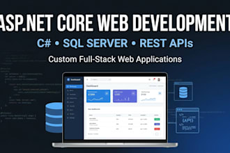 develop asp net core web applications and rest apis