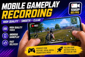 record high quality gameplay videos for your mobile game