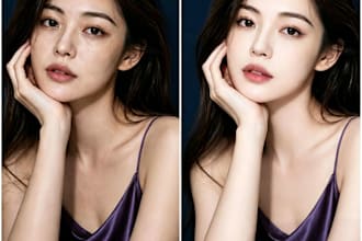 retouch portraits and headshots with skin smoothing