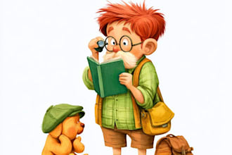 children story book illustration book illustration for kid