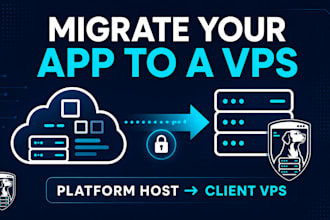 migrate your docker app from a platform host to a vps
