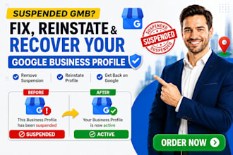 do gmb reinstate, fix gmb suspension and suspended gmb profile
