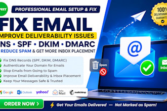 fix email improve deliverability issues dns spf dkim dmarc to reduce spam