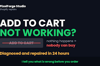 fix your shopify add to cart, variant or checkout bug in 24 hours