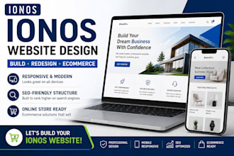build ionos website design redesign ecommerce online store