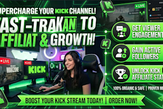 kick channel promotion kick affiliate growth kick stream promotion kick follower