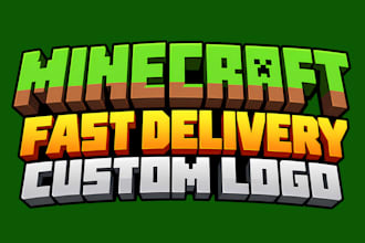create a minecraft or hytale style logo for any project