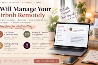 be your airbnb co host and str virtual assistant