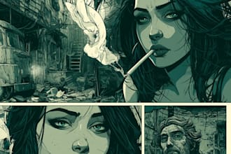 comic book illustration graphic novel comic cover comic artist nsfw comic page